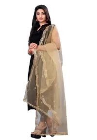 Elite Multicoloured Net Embroidered Dupatta For Women Pack Of 2-thumb2