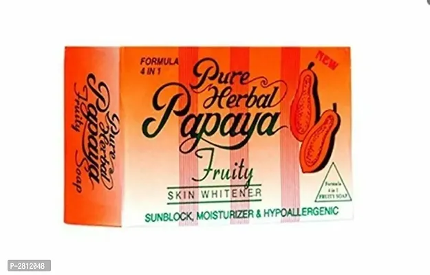 Pure Herbal Papaya Fruity Skin Whitening Soap   Soap 135 Gm-thumb2