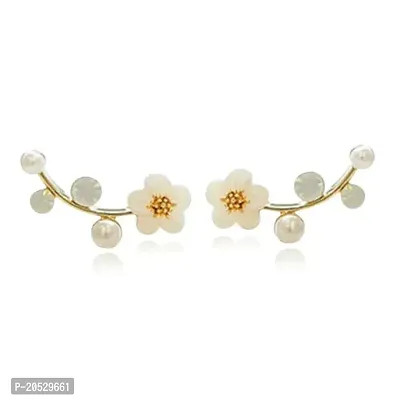 Flower shape korean design earring for girls  womens-thumb3