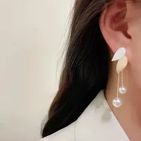 Leaf shape korean earring for girls  womens-thumb2