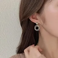 Square shape korean earring for girls  womens-thumb2