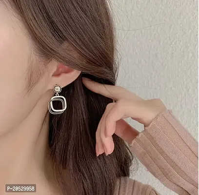 Square shape korean earring for girls  womens-thumb4