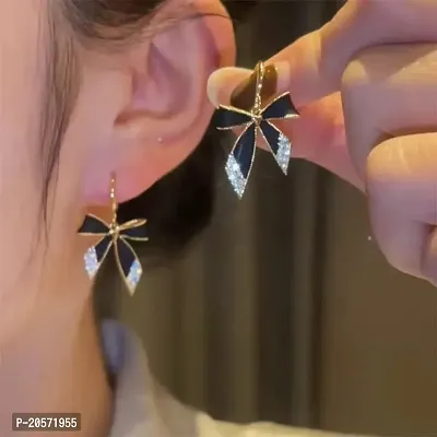 Stylish black korean earring for girls  womens-thumb0