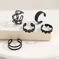 Black ring set for girls  womens-thumb1