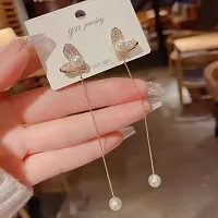 love shape korean earring for girls  womens-thumb1