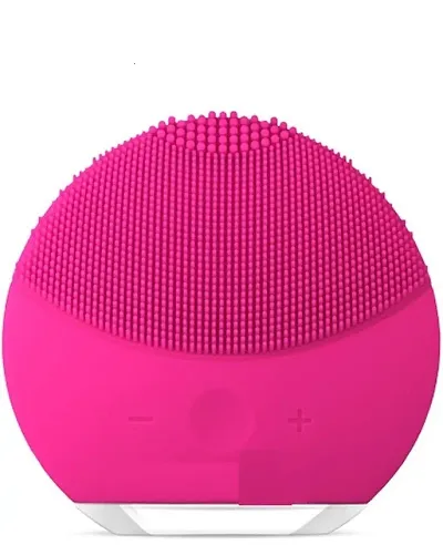 Massive Reckon Facial Cleansing Brush Made with Ultra Hygienic Soft Silicone, Vibrating Face Brush for Deep Cleansing, Massaging (Multicolor)(1 pcs)