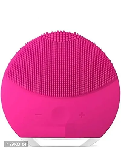 Massive Reckon Facial Cleansing Brush Made with Ultra Hygienic Soft Silicone, Vibrating Face Brush for Deep Cleansing, Massaging (Multicolor)(1 pcs)-thumb4