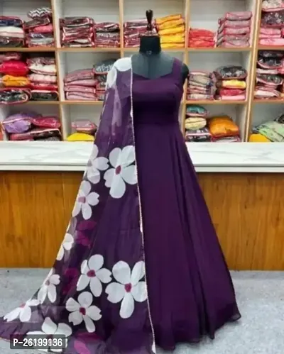 Fancy Georgatte Kurta with dupatta set