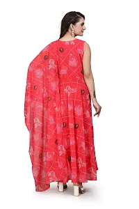 Fancy Georgetta Kurta with Dupatta set-thumb3