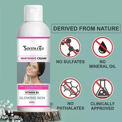 SOMWRITA Whitening Cream For Advanced Whitening  Brightening, Lightening Cream, Remove dark spot,remove acne,natural whitening PACK OF 1(50gm)