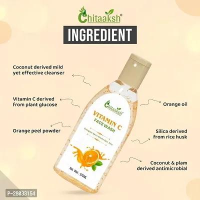 Chitaaksh Vitamin C Face Wash,Clearance Mela Special,Skin Lightening  Tan Removal Face wash,Oil C