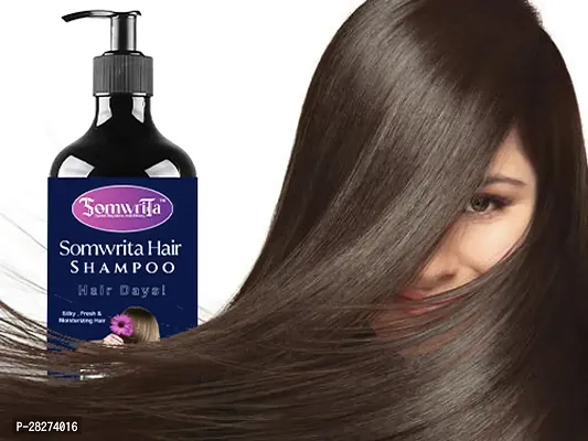 Somwrita Instant Hair Dye Black Hair Shampoo 300ml-thumb0