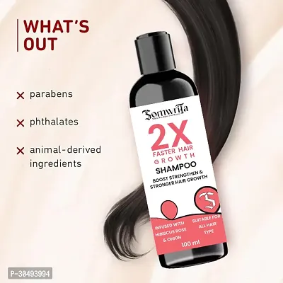 SOMWRITA 2X Faster Hair Growth With Hibiscus, Rose, And Onion For Strengthen and strong hair- 100ml-thumb3