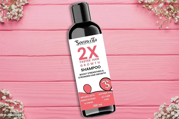 SOMWRITA 2X Faster Hair Growth With Hibiscus, Rose, And Onion For Strengthen and strong hair- 100ml