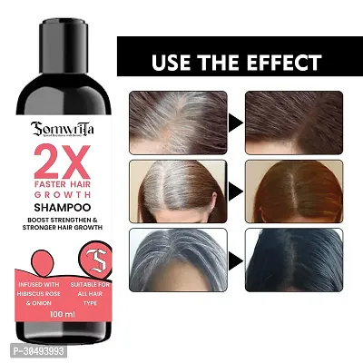 SOMWRITA 2X Faster Hair Growth With Hibiscus, Rose, And Onion For Strengthen and strong hair- 100ml-thumb5