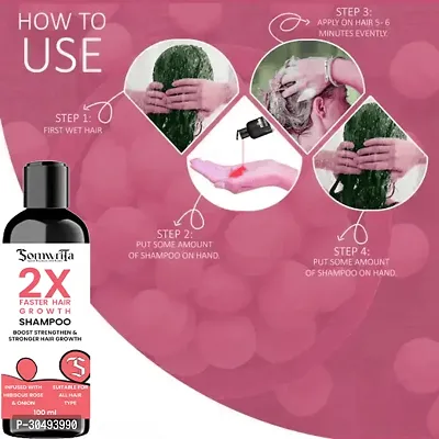 Faster Hair Growth with Hibiscus, Rose, and Onion for Strengthen and Strong Hair- 100ml-thumb2