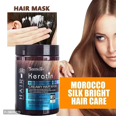 Keratin Cream Hair Mask, Moisturizing  Smoothing for Dry Damaged Pack of 1