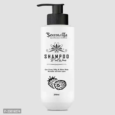 Somwrita Red Wine Shampoo to Get Extra Silky  Shine Hair For Men  Women | All Skin Types | 250ml (Pack of 1)