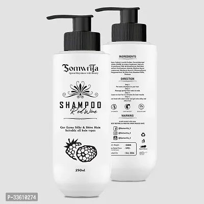 Somwrita Red Wine Shampoo to Get Extra Silky  Shine Hair For Men  Women | All Skin Types | 250ml (Pack of 1)-thumb2