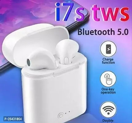 Stylish Headphones White In-ear  Bluetooth Wireless