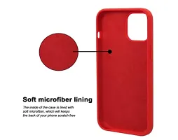 Phone Stuff Silicone Soft Back Cover Case for Apple iPhone 12 / Apple iPhone 12 Pro (Red)-thumb1
