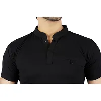 Maindrain Chinese Collar Slim Tshirt-thumb4