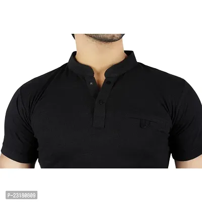 Maindrain Chinese Collar Slim Tshirt-thumb5