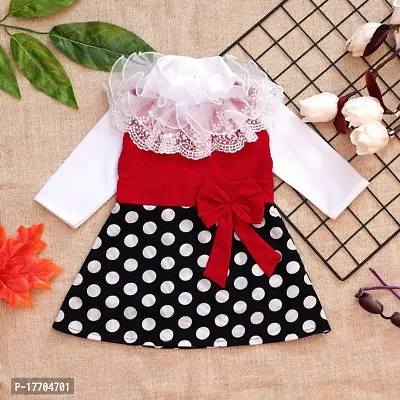 Baby Girl Red Black Frock