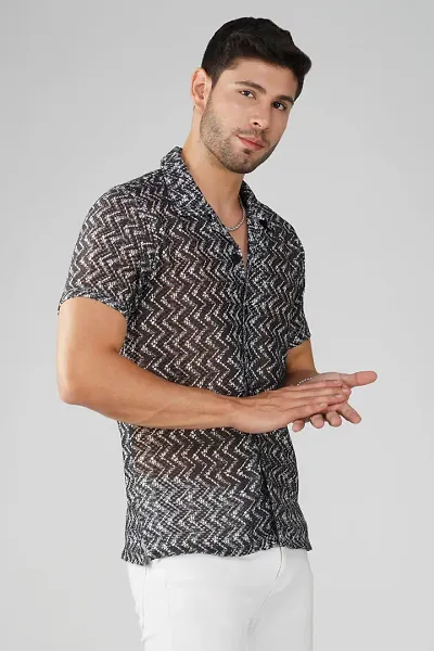 Elegant Blend Casual Shirt For Men