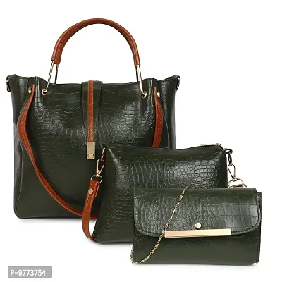 DANIEL CLARK Women's Handbag Combo (Green)-thumb0