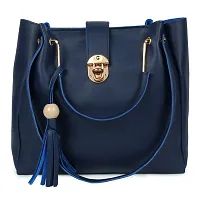 DANIEL CLARK Women's Stylish Handbag Combo (Set of 3, Blue)-thumb2