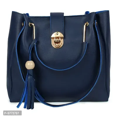 DANIEL CLARK Women's Stylish Handbag Combo (Set of 3, Blue)-thumb3