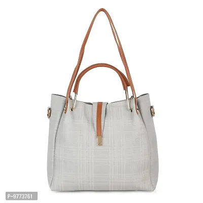 DANIEL CLARK Handbags Set of 2 For Women and Girls (Grey)-thumb2