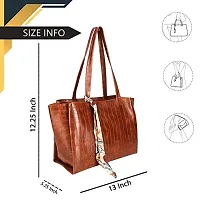 DANIEL CLARK Womens Handbag/Ladies Shoulder Bag/Girls tote bag/Croc Pattern/Office Bag for women-thumb3