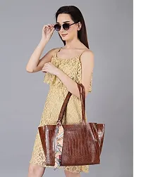 DANIEL CLARK Womens Handbag/Ladies Shoulder Bag/Girls tote bag/Croc Pattern/Office Bag for women-thumb1