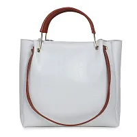 Daniel Clark Women's stylish Handbags (White Croco)-thumb3