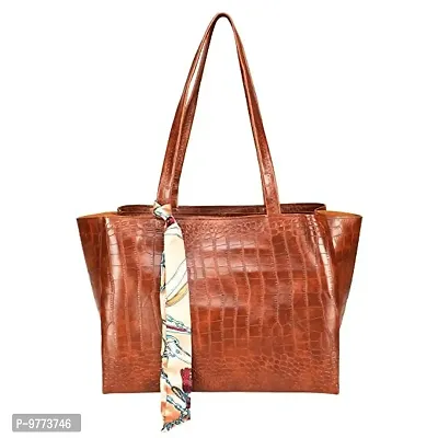 DANIEL CLARK Womens Handbag/Ladies Shoulder Bag/Girls tote bag/Croc Pattern/Office Bag for women-thumb0