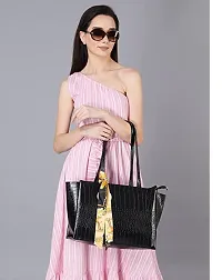DANIEL CLARK Womens Handbag/Ladies Shoulder Bag/Girls tote bag/Croc Pattern/Office Bag for women-thumb1