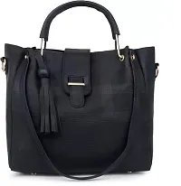 DANIEL CLARK Womens Handbag/Ladies Shoulder Bag/Girls tote bag/Croc Pattern/Office Bag for women (Green)-thumb1
