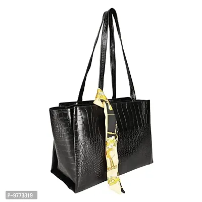 DANIEL CLARK Womens Handbag/Ladies Shoulder Bag/Girls tote bag/Croc Pattern/Office Bag for women-thumb0