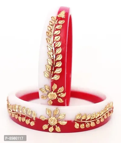 Multi Gold Plated Shakha Pola Pack Of 2-thumb2