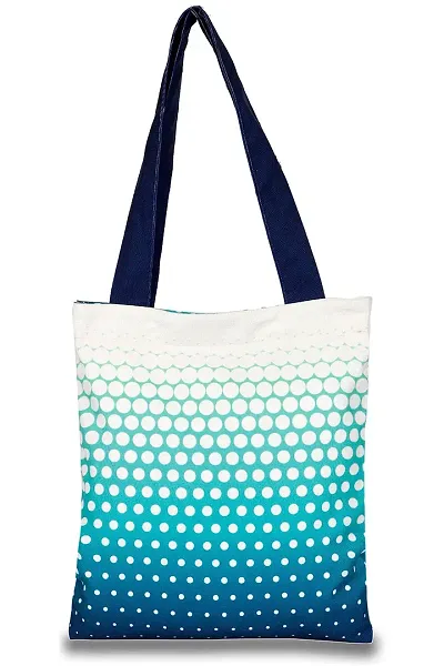 Planet Earth 100% Canvas Tote /Grocery/Shopping /Shoulder Bags for Women with Zipper Reusable and Washable designer Eco Friendly Tote Multipurpose Bags with Inner Pockets (Color : Blue, Size: 15x 12.5 Inch)