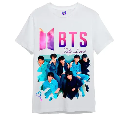 On Trend Fake Love BTS Members Tshirts for Kids, Boys and Girls (12-13 Years)