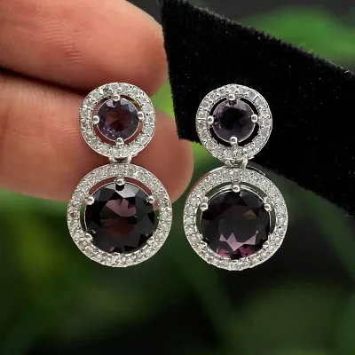 Diamond earrings 77654  Vijay  Sons