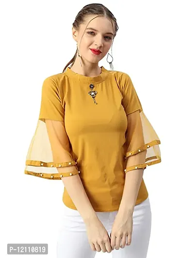 Women Cotton Blend Solid Top-thumb0