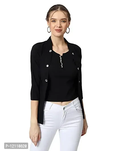 Women Cotton Blend Solid Top