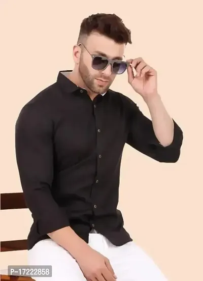 Stylish Cotton Solid Casual Shirt For Men