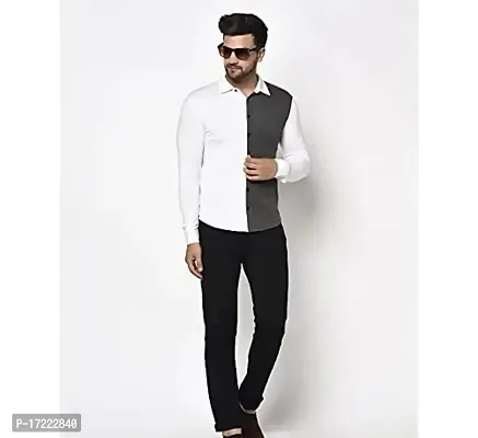 Stylish Cotton Solid Casual Shirt For Men-thumb0