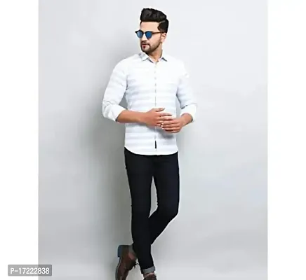 Stylish Cotton Striped Casual Shirt For Men