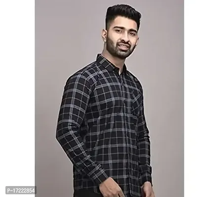 Stylish Cotton Checked Casual Shirt For Men
